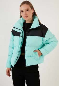 LELA Regular Fit - Winterjas - Black/Mint -LELA e82ef5f3183e4fb197a603391bad562e