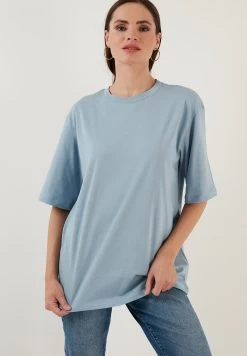 LELA Loose Fit - T-Shirt Basic - Baby Blue