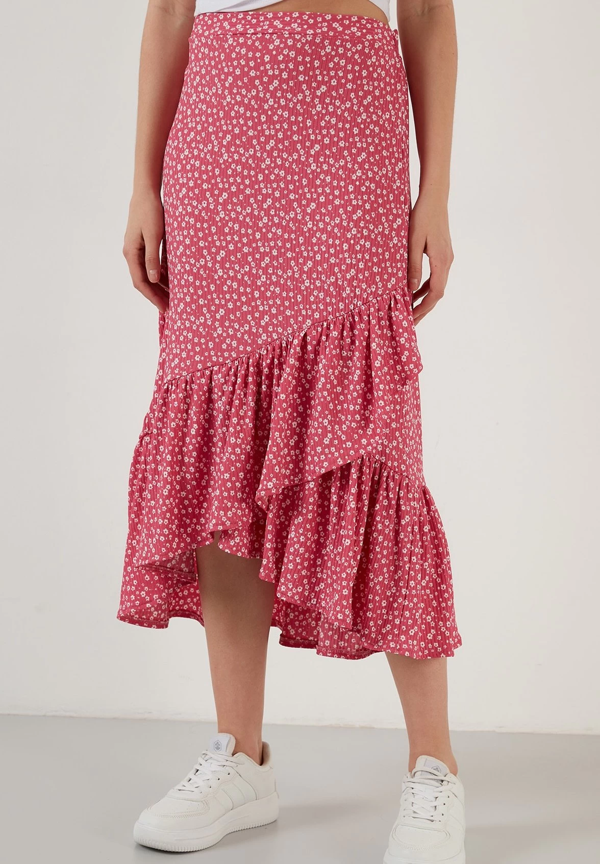 LELA Regular Fit- A-Lijn Rok - Fuchsia 5 LELA Regular Fit- A-Lijn Rok - Fuchsia - Afbeelding 5