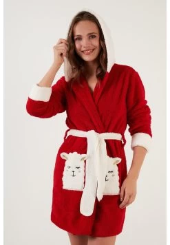 LELA Regular Fit - Badjas - Red