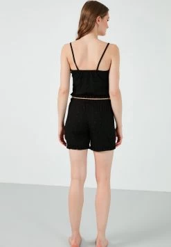 LELA Pyjama - Black-Red -LELA eba910bfc4dd470f908208d77937a376