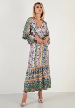 LELA Regular Fit - Maxi-Jurk - Pink -LELA ebb9deb8fee84a04bdc7ab360263258b