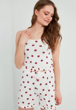 LELA Pyjama - Ecru-Red -LELA ed780857cebc482cb00eb9bd97401f99