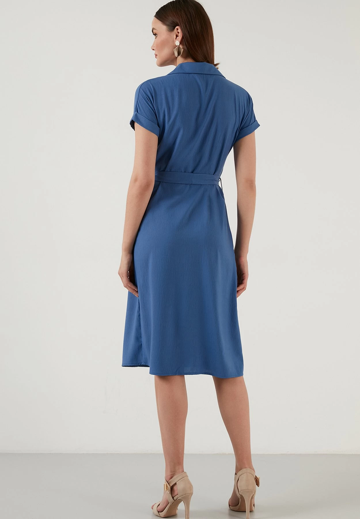 LELA Regular Fit - Blousejurk - Indigo 3 LELA Regular Fit - Blousejurk - Indigo - Afbeelding 3