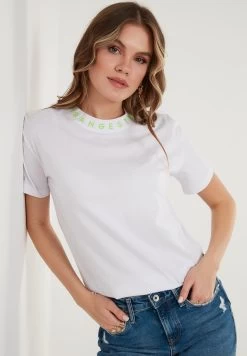 LELA Crew Neck- T-Shirt Print - White Neon Green 7 LELA Crew Neck- T-Shirt Print - White Neon Green -LELA f2a6eb00ab434427a8f4927912ff61ad