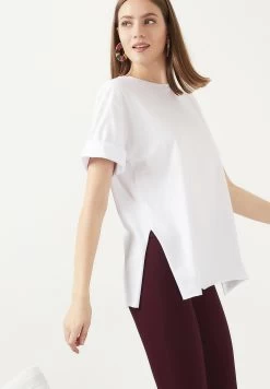 LELA Slim Fit - T-Shirt Basic - White