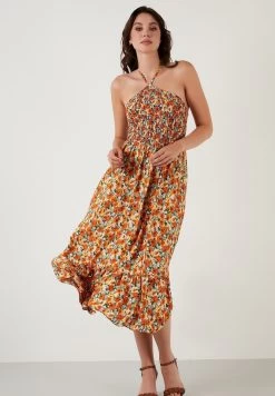 LELA Regular Fit - Jurk - Orange/Yellow 13 LELA Regular Fit - Jurk - Orange/Yellow -LELA f7a17d767aef418aa4a988a7c11f4cec