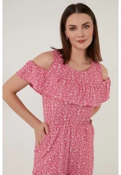 LELA Slim Fit - Jumpsuit - Fuchsia -LELA f833927a0154461ea40b5f930816aec3