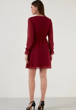 LELA Mini- Jurk - Bordeaux -LELA f955448213064e749d11a8d3d15e01a2