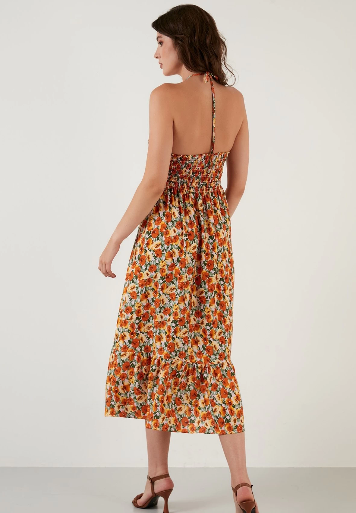 LELA Regular Fit - Jurk - Orange/Yellow 3 LELA Regular Fit - Jurk - Orange/Yellow - Afbeelding 3