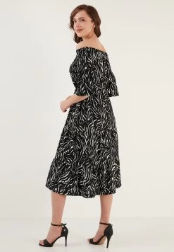 LELA Slim Fit - Jurk - Metallic Black -LELA fa63f373eb2c451aa8609677fbd67e71