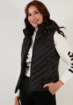 LELA Regular Fit - Bodywarmer - Black -LELA fc0e10b94dbf43cf82fa2cb0b62e4c34