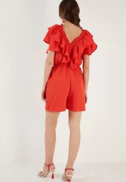 LELA Regular Fit - Jumpsuit - Red 7 LELA Regular Fit - Jumpsuit - Red -LELA fd9732e0d6da4a808a5b3a20c55c652e